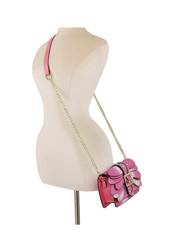 Bronze Leather Butterfly Crossbody main image 1